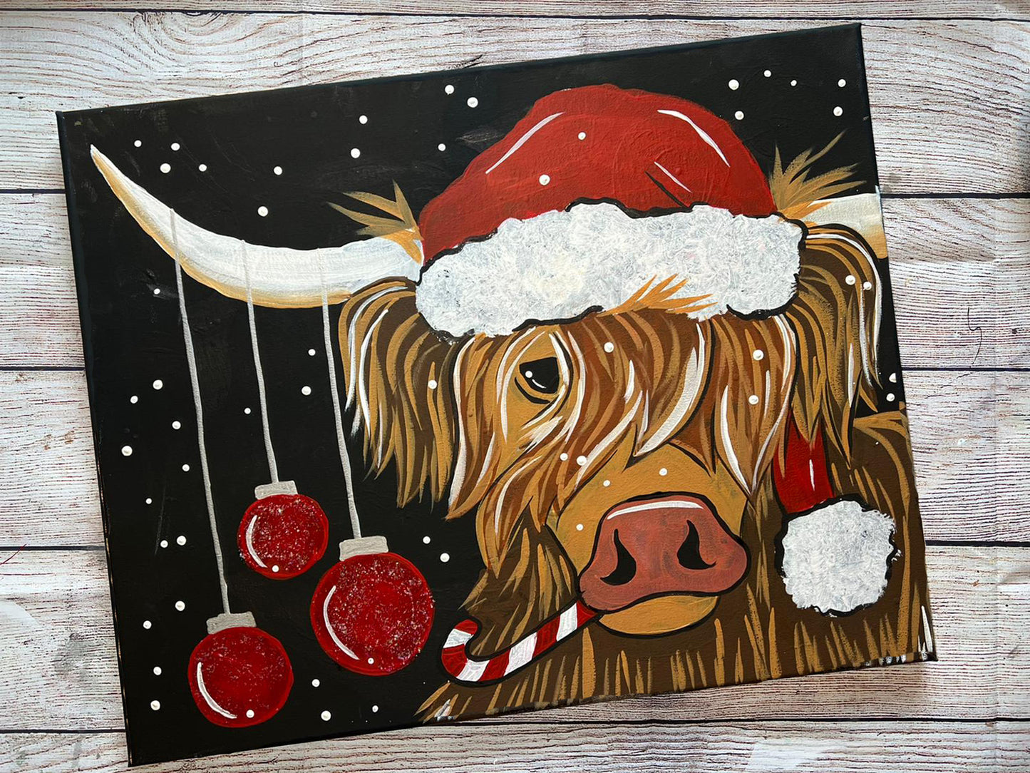 Holiday Christmas Reindeer DIY Paint at Home Painting Kit