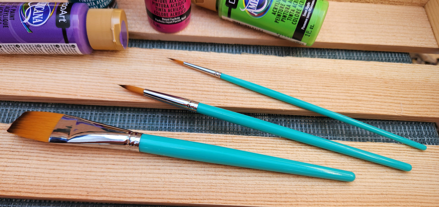 3-Piece Paint Brush Set