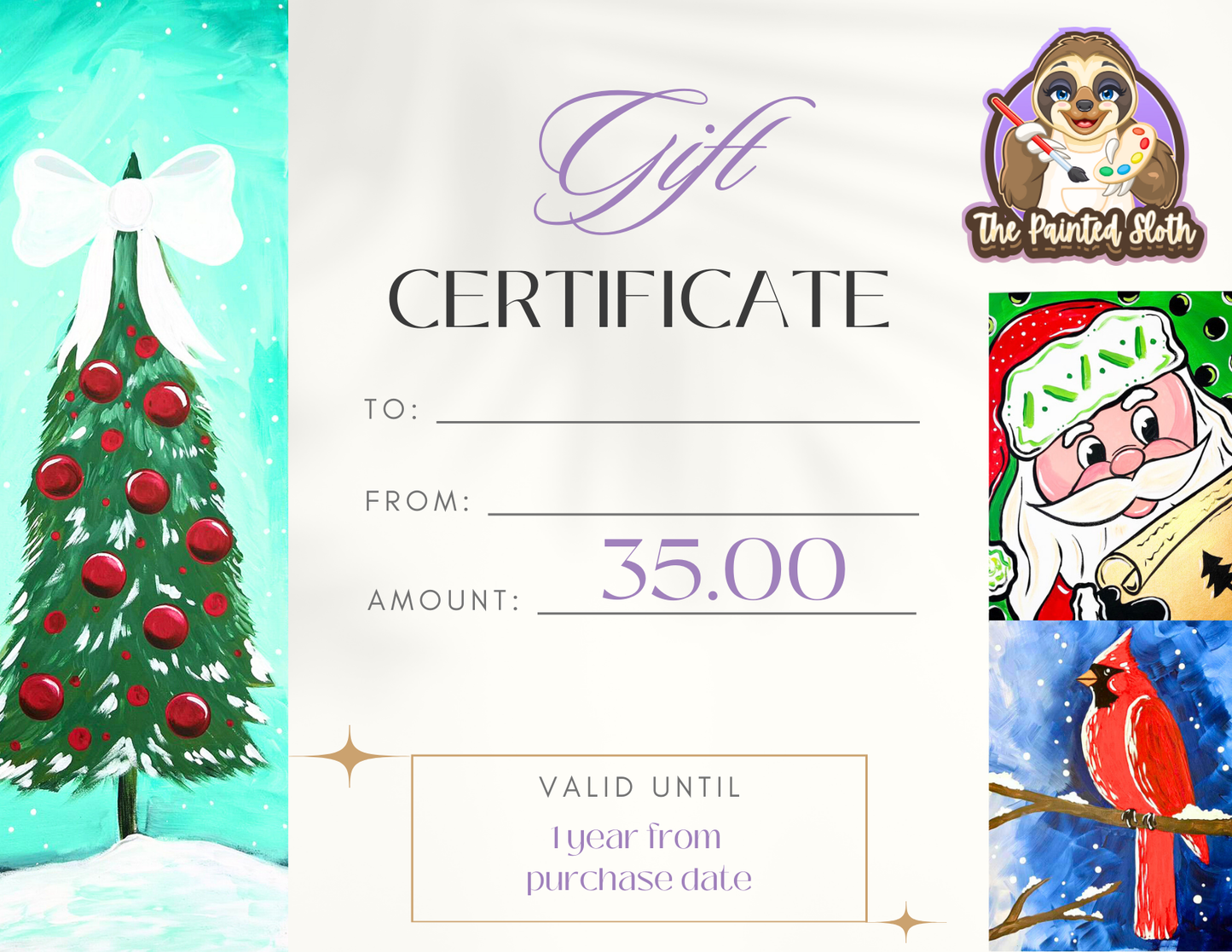 The Painted Sloth Gift Card