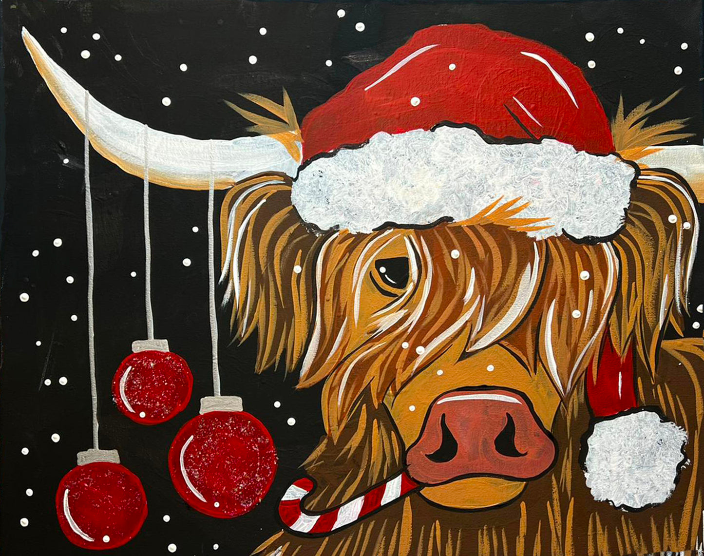 Holiday Christmas Reindeer DIY Paint at Home Painting Kit