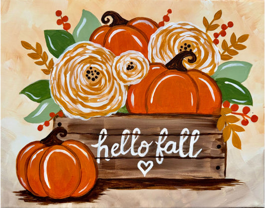 September 26th - River Bottom Winery BoBrooks Farm -  Hello Fall Paint & Sip Party!