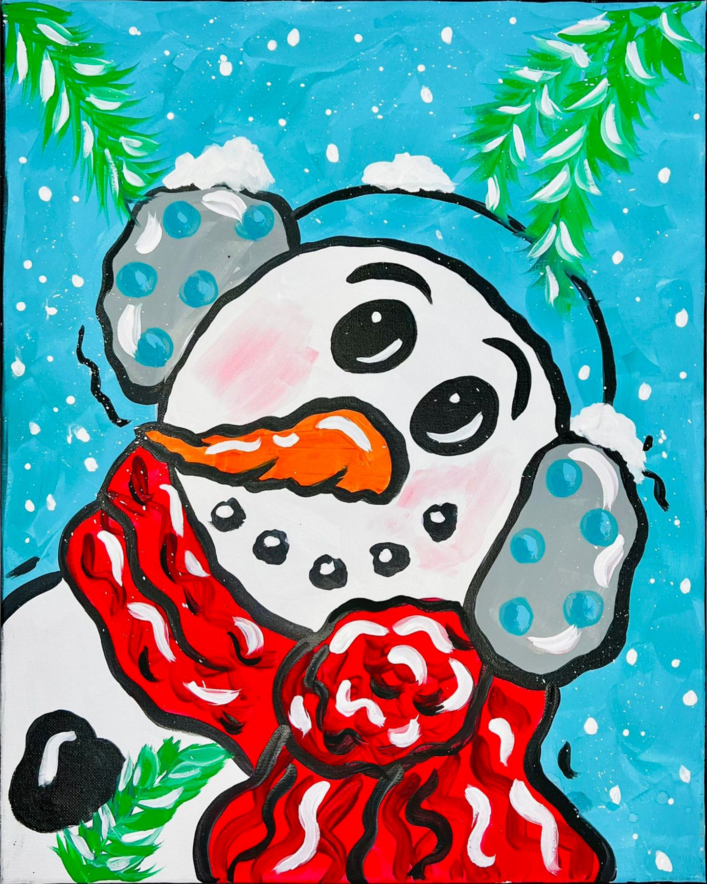 Baby It's Cold Outside Snowman DIY Paint at Home Painting Kit