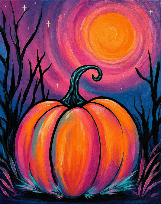 October 13th - Buckman Brewhouse -  Fall Pumpkin Glow Paint & Sip Party!
