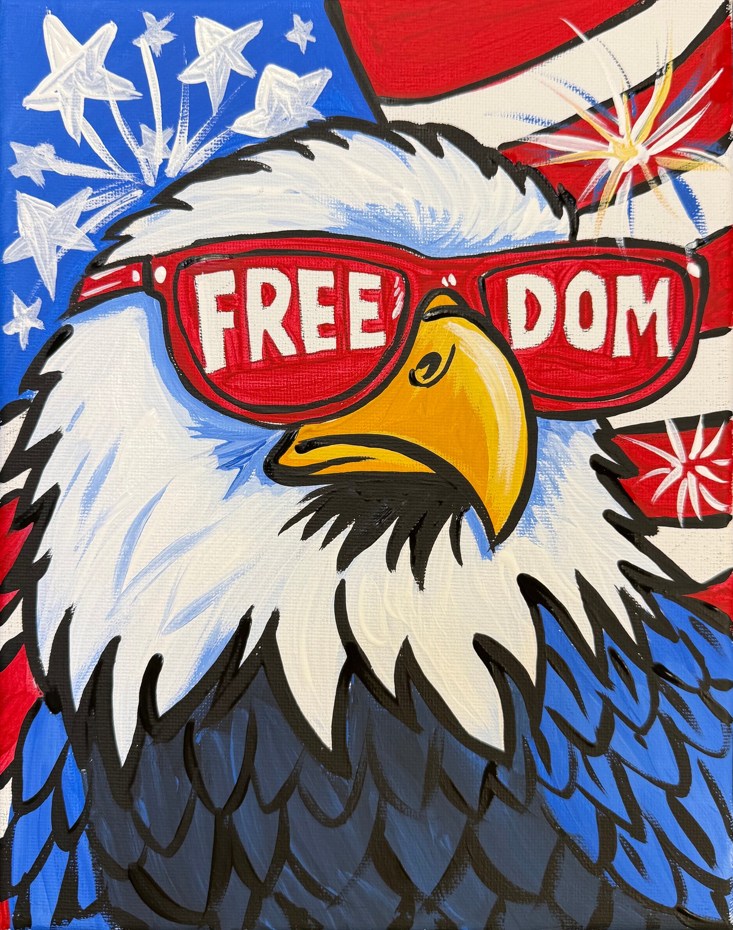 Freedom Eagle - Digital DIY Painting Kit