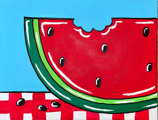 Watermelon Picnic - DIY Paint At Home Painting Kit