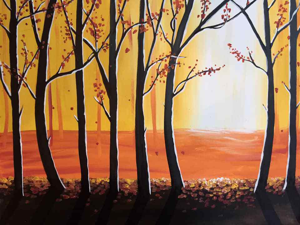 Digital Download - Fall Forest Painting Kit