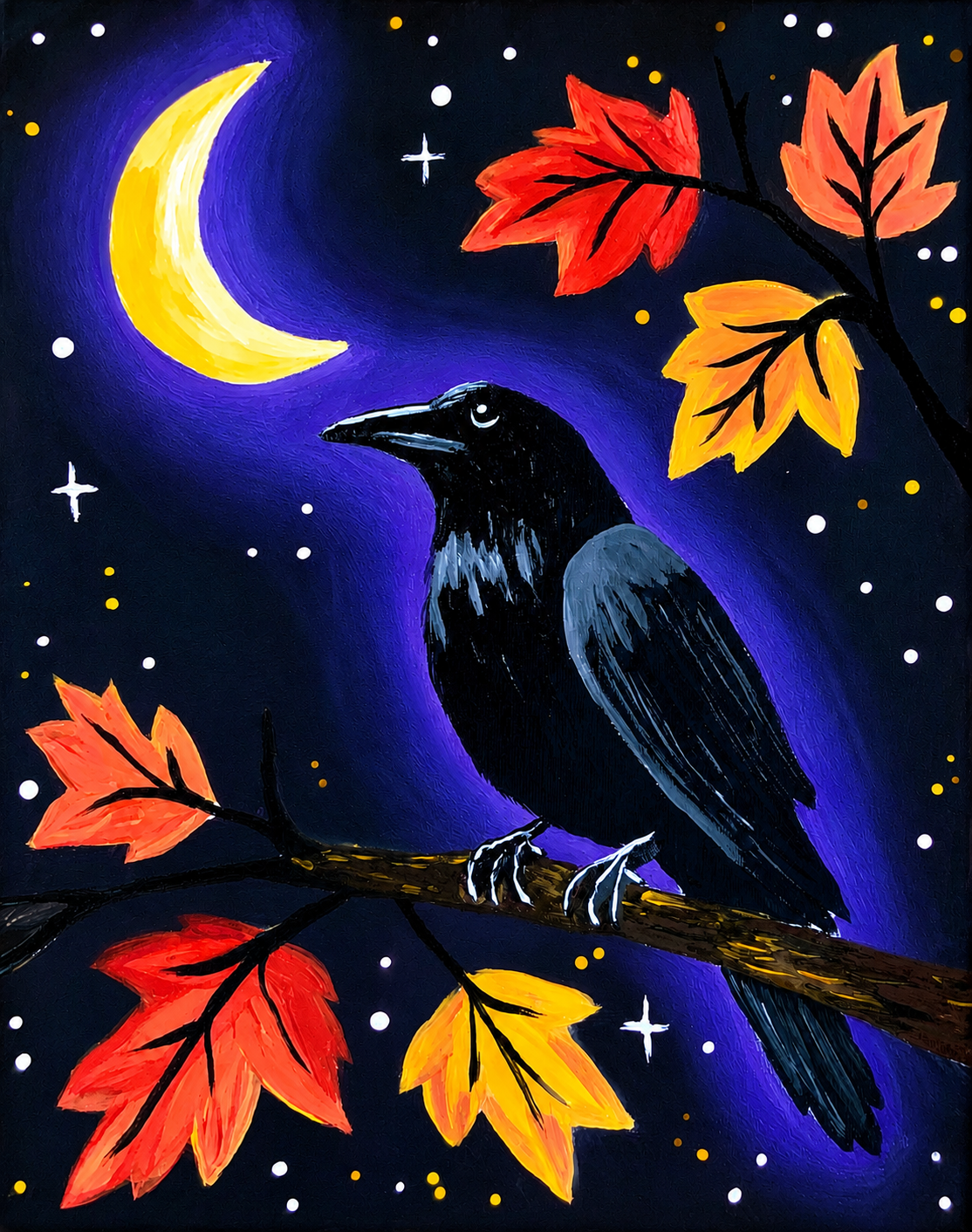 October 4th - Lost Pizza Co. Cabot - Moonlit Raven or Magical Pumpkin Painting Party!