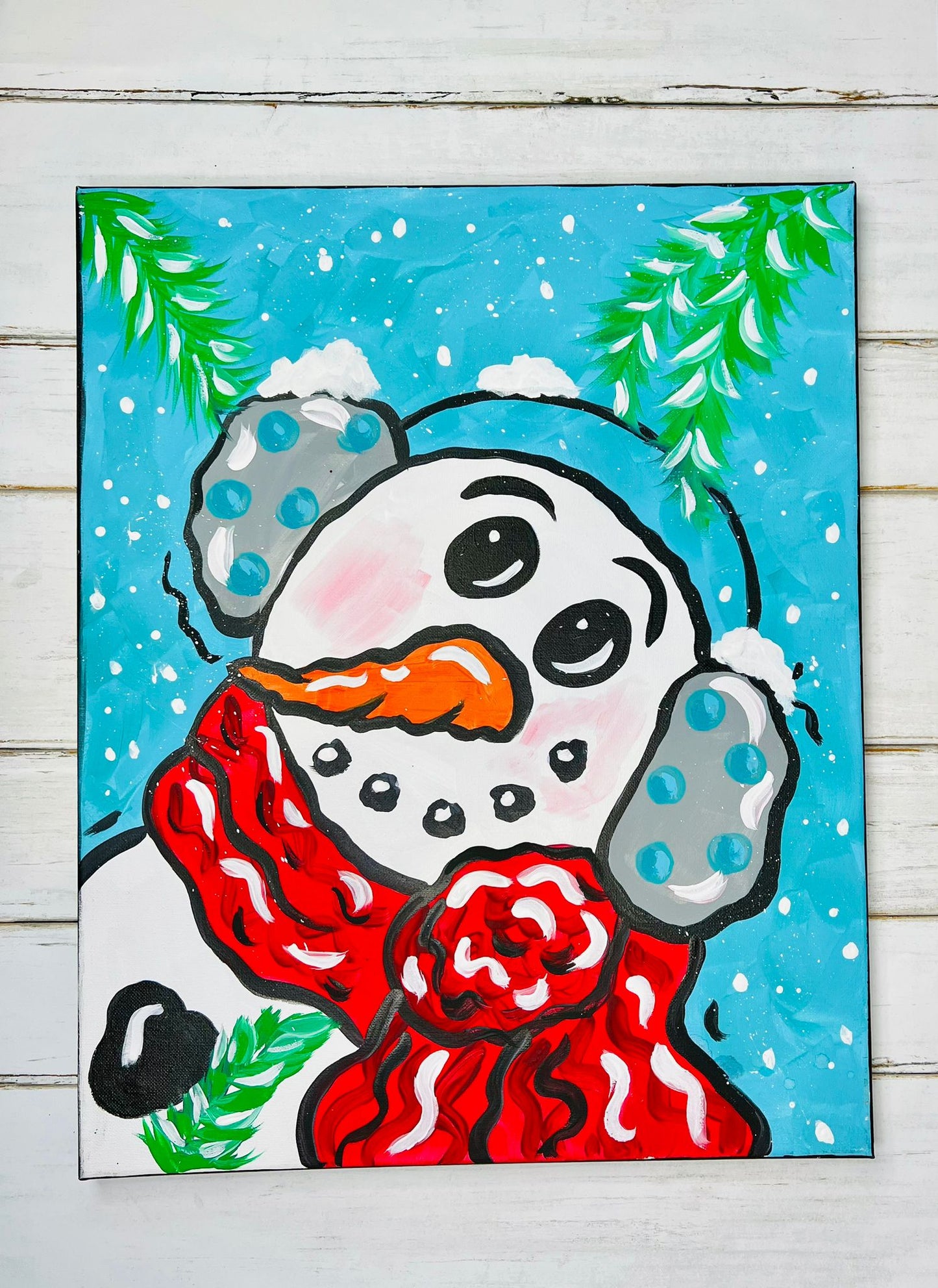 Baby It's Cold Outside Snowman DIY Paint at Home Painting Kit